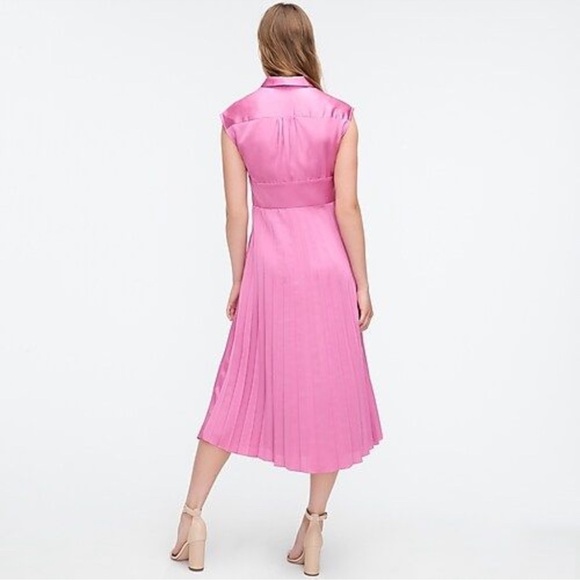 J. CREW Pleated Midi Dress, NWT - Picture 2 of 12